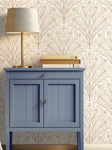 Papel tapiz autoadhesivo simple con diseño de ramas y hojas, fondo claro, papel tapiz extraíble para sala de estar, dormitorio, muebles, decoración, 1 rollo de 17.7" X 78.7" / 118.1", ideal como regalo de cumpleaños, graduación, decoración del hogar, pared, baño, dormitorio - Multicolor - Ver 6