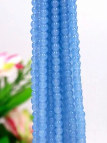 100pcs 8mm Glass Simulated Agate Jade Round Beads, Agate Glass Beads, Crystal Beads For Jewelry Making And DIY Crafts