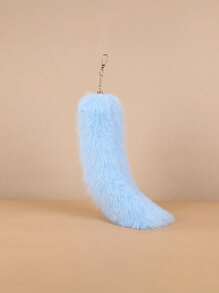 Cute 1pc Fox Tail Design Car Keychain Suitable For Daily Use Gift