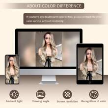 DZfirst Ombre Blonde Body Wave Lace Wig 13x4 HD Lace Front Wig Pre-Plucked Long 28inch Lace Front Wigs Synthetic Wear And Go Lace Front Wigs Daily Use - Blonde Highlight - View 10