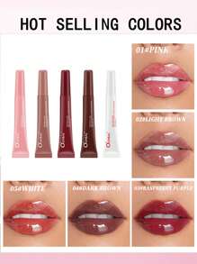 O'CHEAL 1pc 保湿唇膏透明保湿唇油 - 彩色 - 查看 6