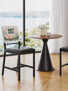 1/2/4/6 件节日印花椅背套，可伸缩可拆卸可洗椅子靠背套，适用于餐厅、厨房 - 彩色 - 查看 5