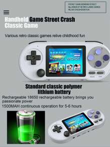 Portable Retro Nostalgic SF2000 Game Console, 1500mAh Battery, 3.0-Inch Display Screen, Supports Two Player Battles, Suitable For TV Games. - Multicolor - View 4