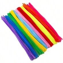 50/100/200/300 piezas Limpiapipas DIY, tallos de chenilla multicolor, 6mm X 30cm, tallos de chenilla, limpiapipas multicolor para manualidades, tallos de chenilla encriptados, limpiapipas para manualidades, suministros para manualidades con palitos peludos, suministros de tallos de chenilla para artesanía y decoración