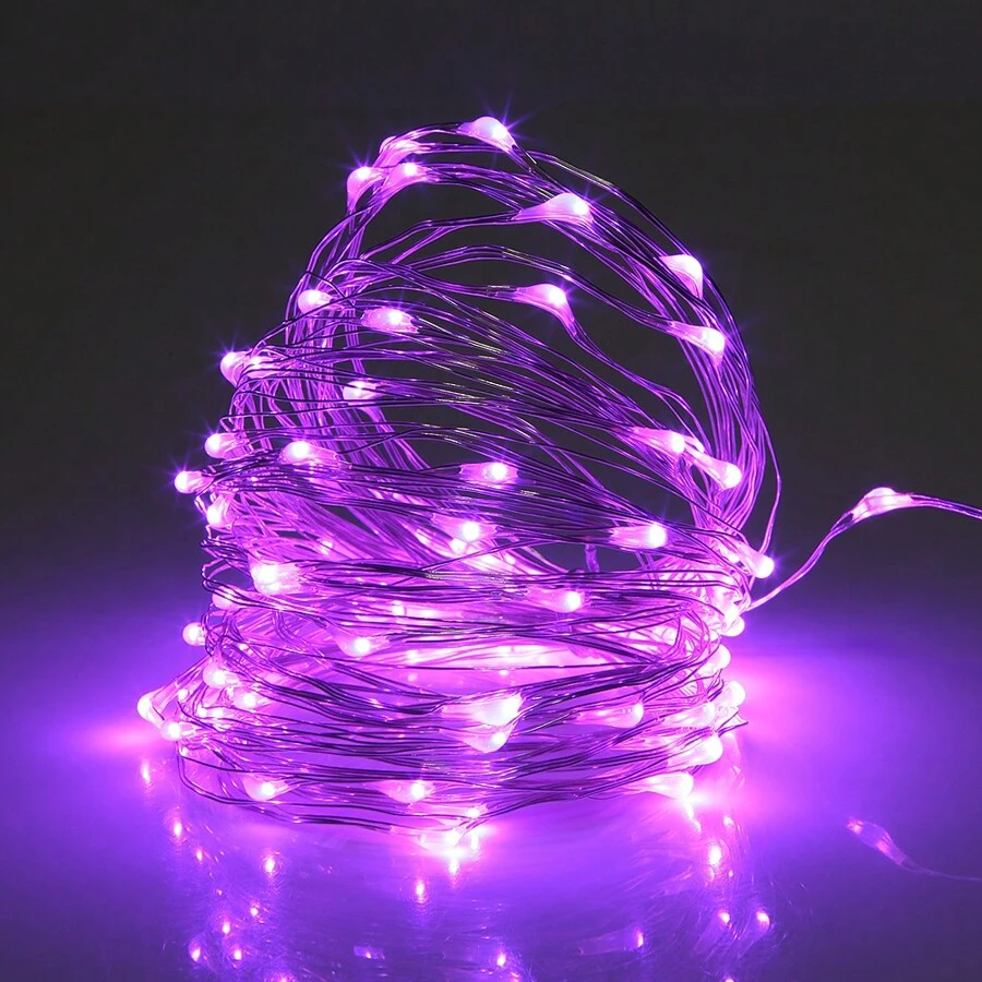 LED 灯串 20 米 200LED 仙女灯，AA 电池供电仙女灯串，防水银线铜线灯串适用于 DIY 婚礼宿舍、卧室、派对、花卉装饰、生日装饰、校园装饰、节日装饰、庭院花园装饰等