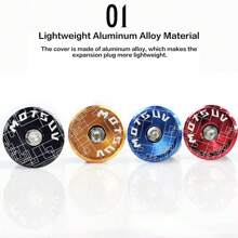 Tapones, tapas y mangas de aleación de aluminio MOTSUV para bicicleta de montaña, bicicleta de carretera y bicicleta plegable