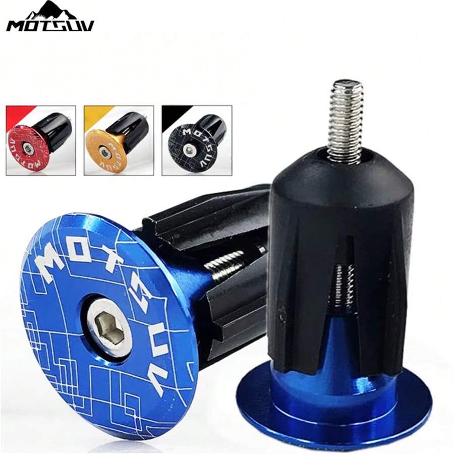 Tapones, tapas y mangas de aleación de aluminio MOTSUV para bicicleta de montaña, bicicleta de carretera y bicicleta plegable