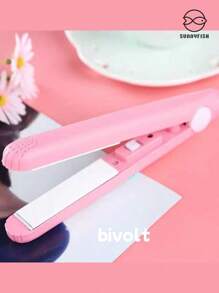Mini Flat Iron Small Portable Professional Hair Straightener With Carrying Case Bivolt - Xem 4