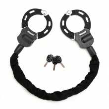 Motorcycle Bike Electric Scooter Lock With Key 60cm Chain Lock Anti Theft W/Bag - Black - View 10