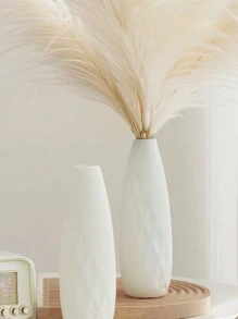 1 chiếc bình nhựa sọc trang trí đơn giản để cắm hoa, trang trí nhà cửa, bình hoa, đồ trang trí trung tâm, trang trí bàn - màu đen - Xem 9