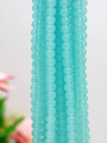 100pcs 8mm Glass Simulated Agate Jade Round Beads, Agate Glass Beads, Crystal Beads For Jewelry Making And DIY Crafts