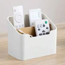 Caja de almacenamiento multifunción para TV, aire acondicionado, organizador de Control remoto, práctica caja de pañuelos, caja de almacenamiento de cosméticos para el hogar TPTC - Negro - Ver 10
