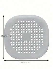 2/3 Packs Drain Cover Hair Catcher Pad, Silicone Tube Trap Shower With Sucker For Bathroom Kitchen, 5.7" Flat Square Rubber Strainer Plug Filter Bathtub Sink Home Drain Protectors Back To School - Multicolor - View 7