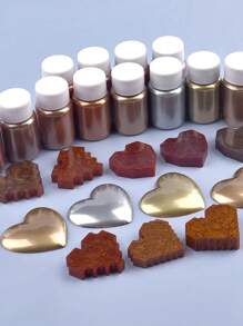 1PC/20ml/Bottle Mirror Metal Texture Pearl Powder Soap Candle Epoxy Resin Mold Pearl Pigment DIY Jewelry Crafts Making Accessory - Pearlescent Powder - View 9