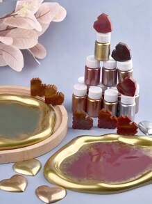 1PC/20ml/Bottle Mirror Metal Texture Pearl Powder Soap Candle Epoxy Resin Mold Pearl Pigment DIY Jewelry Crafts Making Accessory - Pearlescent Powder - View 8