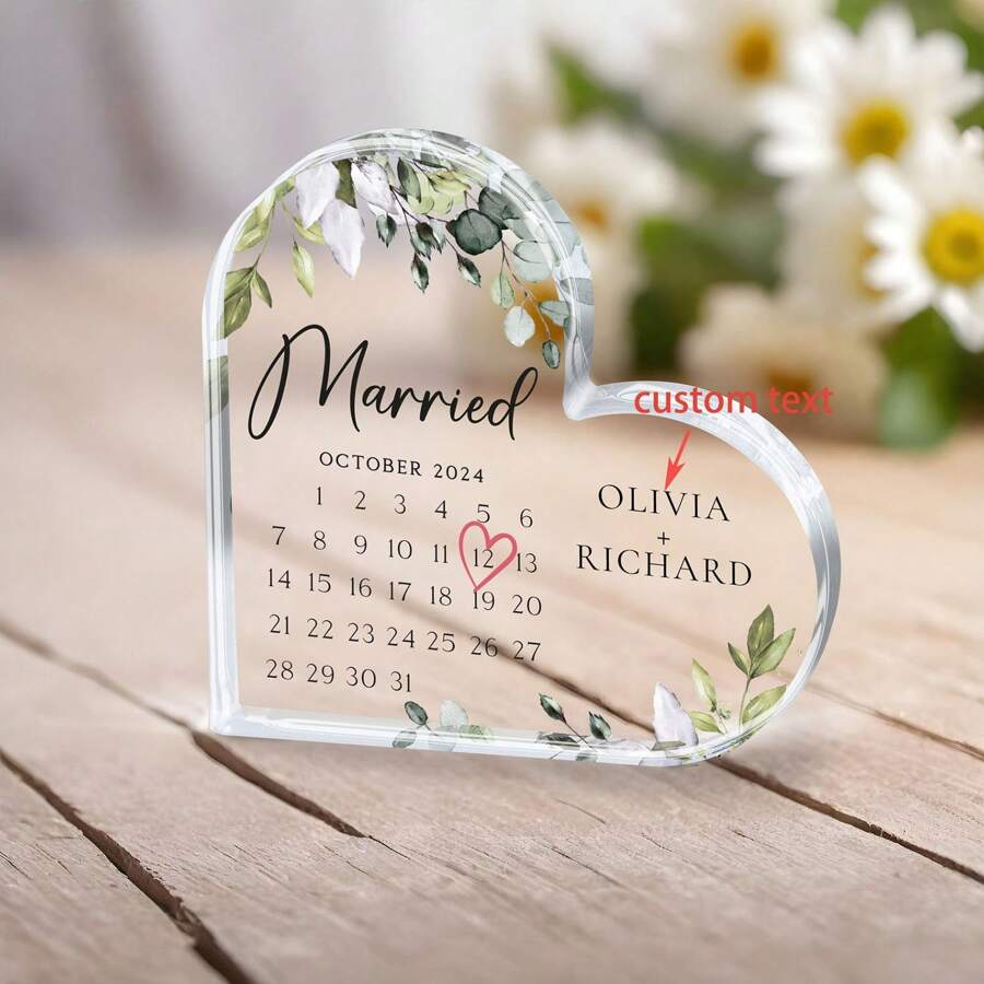 Quà cưới cá nhân hóa, Lịch cưới bằng acrylic, Quà cưới, Kỷ niệm ngày cưới, Vật kỷ niệm đám cưới, Quà sinh nhật, Quà tốt nghiệp, Không gian ấm áp, Trang trí mùa thu, Trang trí nhà cửa phòng khách