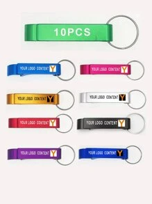1pc/10pcs/30pcs/50pcs Personalized Portable Multifunctional Keychain Bottle Opener - Multicolor - View 20