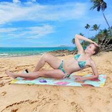 Tropical Beach Towel 31"X71", Sandproof Beach Towel Fast Drying Pool Towel Palm Leaf Swim Towel For Pool, Shower, Travel, Sport, Swimming, Camping Summer Travel, Vacation Holiday Bathroom Decor - 10 - View 4