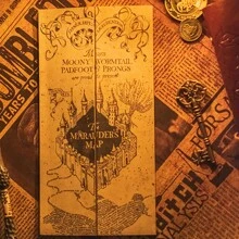 1 pieza Boleto de plataforma de 9 3/4, Mapa del Merodeador, Carta de Aceptación de Hogwarts - Accesorios de cosplay, decoración del hogar, regalo de vacaciones, regalo de cumpleaños, regalo de Pascua, juguete de Pascua, regalo, juguete
