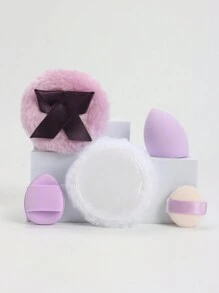 Flurry 系列 5/10/20/30/50 件，粉色底色混合化妆海绵，不含乳胶的干湿两用粉底化妆海绵，适合所有肤质。超柔软天鹅绒般的材质，专为轮廓、眼部和眼角设计。包括气垫粉扑、不含乳胶的搅拌海绵和化妆扑，适用于液体粉底、粉底、遮瑕膏。适合所有肤质。 - 彩色 - 查看 10
