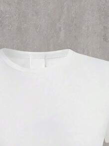 Teen Girls Print Tops Leisure Slogan Bow Spring And Summer Slim Short-Sleeved T-Shirts, Girls Cropped T-Shirts,Y2k