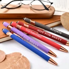 Engraved Rose Gold Pen Set, Personalized Pen Gift For Women, Customized Luxury Ballpoint Pens With Soft-Touch Finish And Gift Box, Date Ideas, Valentine's Day Gifts For Husband, Christmas Gift, Date Night Ideas Anniversary Gifts, Gifts For Her For Him Back To School, Multi-Functional, Waterproof, Ornamental, Reusable, Colorful, Vintage, Cute, Modern, Custom, Personalized, Unique, Customized, Ideal Gifts For Him, Ideal Gifts For Friends, For Business/Work/Office, For School, Back To School,Multi-Functional,Ornamental,Reusable,Modern,Colorful,Cute,Vintage,Cartoon,Kawaii,Custom,Personalized,Unique,Customized,Workers,Clients,Students,For Business/Work/Office,For School,School Supplies