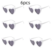 Fashionable Heart Shaped Party Glasses, Suitable For Party, Beach, Sports, Wedding, Travel, Unisex Outdoor Activities Like Hiking, Golf, New Year's Day, Holidays, Couples, Valentine's Day Decorations