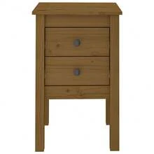 VidaXL Bedside Tables 2 Pcs Honey Brown 40x35x61.5 Cm Solid Pinewood