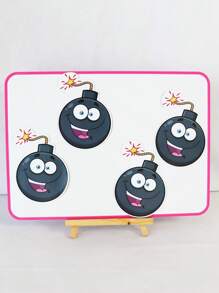 BELLKIDS 1 卡通冰箱贴，炸弹风格，白板贴，黑板贴，搞笑贴，炸弹磁铁贴，团体游戏比赛道具，创意游戏，教学工具，返校