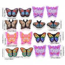 5-8pcs/Set Butterfly Silicone Beads For DIY Handmade Jewelry, Bracelet, Pen Decorations