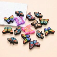 5-8pcs/Set Butterfly Silicone Beads For DIY Handmade Jewelry, Bracelet, Pen Decorations
