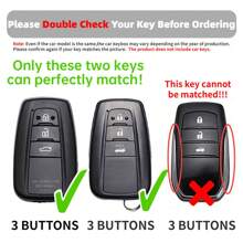 3 Buttons TPU Car Key Cover, Fit For Toyota RAV4, Camry, Avalon, Prius, GT86 Models, Beautiful Gift For Car Owners