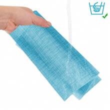 Farfallarossa Set Of 6 Washable American Placemats In PVC, Heat-Resistant, Non-Slip, For Kitchen Table - Baby Blue - View 4