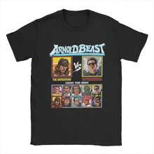 Arnold Schwarzenegger Fighter Arnold Beast T Shirts Men Pure Cotton Funny T-Shirt Crew Neck Tee Shirt Short Sleeve Clothes Gift - Black - View 1