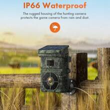 Solar Powered Wildlife Camera 48MP 4K 2500mAh Lithium Battery Rechargeable Trail Game Hunting Camera 0.1s Trigger Time 120° Detection Angle Night Vision Motion Activated - Green1 - View 7