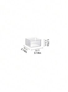 1/4/5/6/7/10pcs Set Simple Transparent Drawer Storage Boxes, Makeup Organizer Boxes, 4 Size Options - Multi-Purpose Storage, Suitable For Desk, Cabinet, Vanity, Can Store Cosmetics And Skincare, Home Decor, Bedroom Decor, School Supplies - Wave Pattern Transparent - View 13