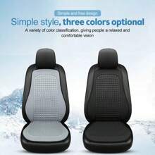 Cojín de coche TIMOTRAS, cojín fresco de verano, funda de asiento de seda de hielo, cojín de coche, cojín fresco universal de temporada - Negro - Ver 5