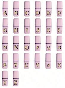 1pc Portable Travel Outdoor Organizer Toothbrush Protective Cover Initial Name 26 Letters Pattern Toothbrush Storage Box Travel Toothbrush Case, Keep Your Toothbrush Clean And On The Go