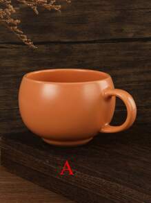 1 Elegantly Designed Ceramic Mug, Matte Finish, Latte Coffee Cup, Sophisticated Tea Cup, Unique Pattern, Hand Wash Only, Reusable, Round Shape, Non-Slip, Multi-Purpose, Suitable For Christmas, Thanksgiving