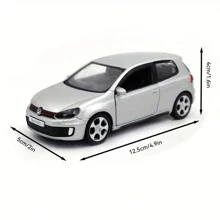 Makeda Simulation 1:36 Alloy Golf GTI Sports Car Model Children's Toy Car Accessories Can Open The Doors, Collect Gifts, Birthday Gifts