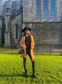 Poncho Xale de Tricot com Franja e Encharpe de Pipoca Inverno Marister Malhas