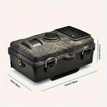 Hunting Camera With 2-Inch Screen, HD Wildlife Trail Camera, Night Vision PIR 10m, 0.8s Trigger Motion Activated, For Outdoor Wildlife Monitoring Camouflage