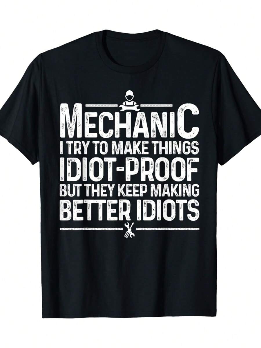 T-shirt  -Oversized Fit Mechanic Steve
