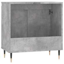 Élégant cabinet de salle de bain en bois d'ingénierie gris de 50 cm, solution de rangement pour espaces modernes. Décoration de salle de bain de la maison, organisateur de maquillage d'été, retour à l'école