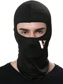 6 pièces/2 pièces/1 pièce Masque de ski avec imprimé lettre V, cagoule, masque facial pour hommes et femmes, protection UV, coupe-vent, écharpe pour snowboard, moto