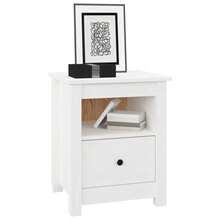 VidaXL Bedside Tables 2 Pcs White 40x35x49 Cm Solid Pinewood
