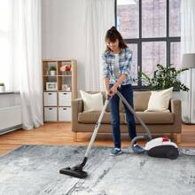 Bedding Washable Rugs Living Room Area Rugs Grey Modern Abstract Rugs Small Non Slip Carpet Short Pile Rugs For Bedroom Dining Room Kitchen Soft Faux Wool Rugs - Multicolor - View 5