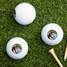 [Personnalisé] 12/20pièces Photo de golfeur personnalisée moderne, balle de pratique de golf à offrir pour la Saint-Valentin, anniversaire de mariage, Noël, meilleur cadeau pour la famille, les bons amis, les collègues