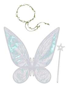 3 件套成人仙女翅膀、蝴蝶翅膀、天使翅膀女式狂欢节服装、情人节派对道具礼物舞会万圣节 - 多色 - 查看 21