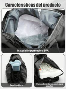 GlamourGrip Bolso de viaje corto de moda para deportes y yoga de mujer, bolsa de gran capacidad para entrenar, Viene con bolsa de almacenamiento portátil para cable de datos, agarre cómodo y material duradero que no daña las manos, Regalo de Navidad perfecto para familiares y amigos.